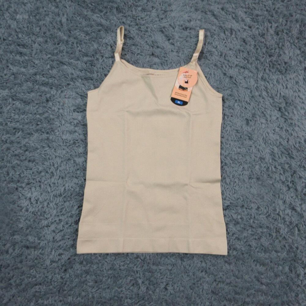 Shapermint Essentials All Day Scoop Neck Cami Womens XL Beige Shapewear NWT